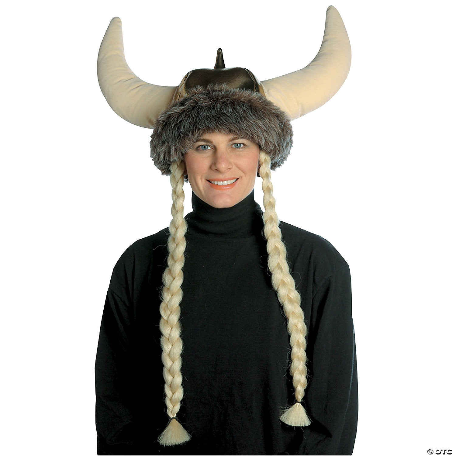 Viking Hat with Blonde Braids