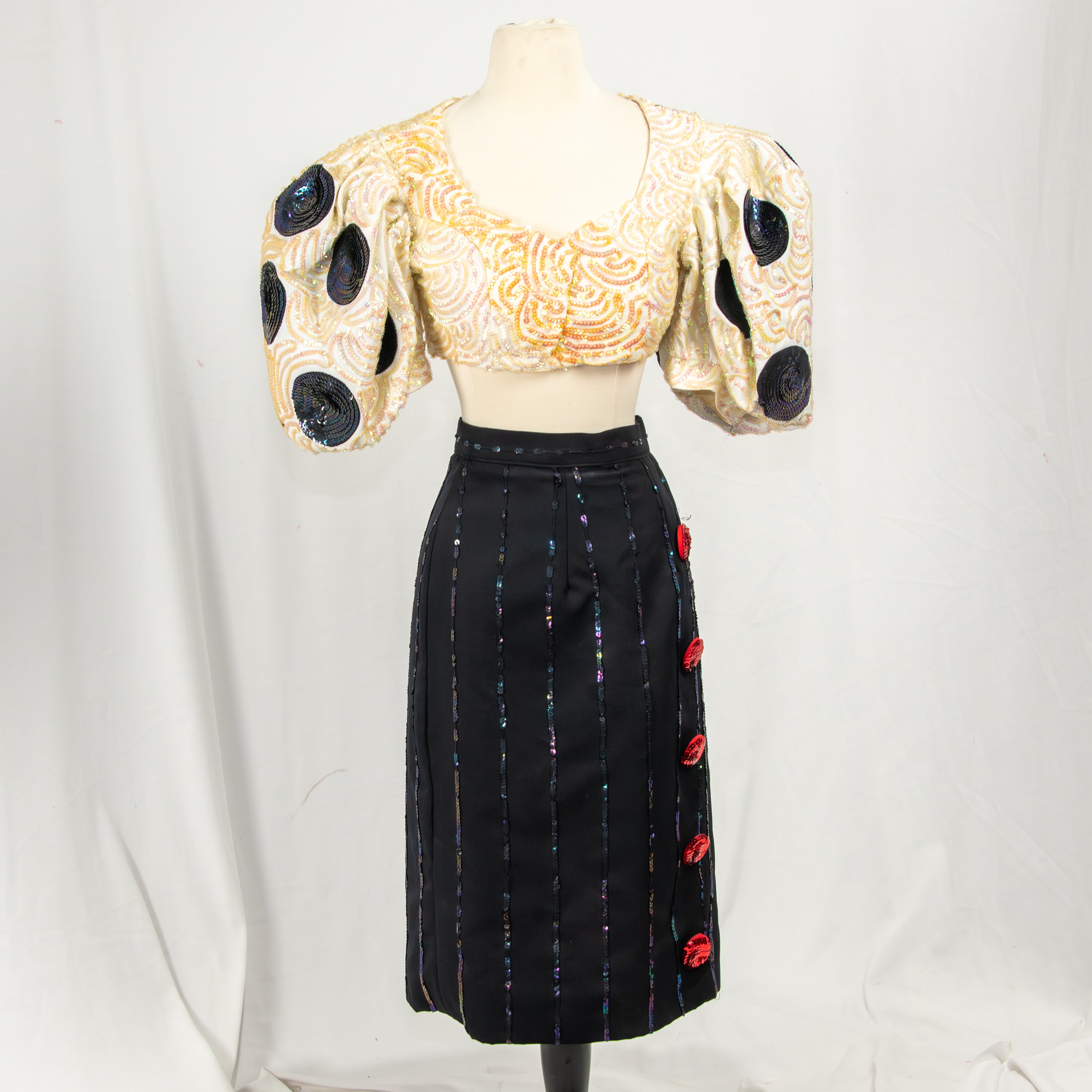 Working Girl Power Blouse and Skirt Set