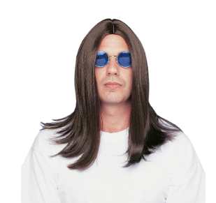 18" Parted Wig