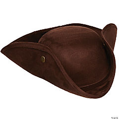 Brown Faux Seude Tricorner