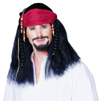 Buccaneer with Beaded Bandana Wig
