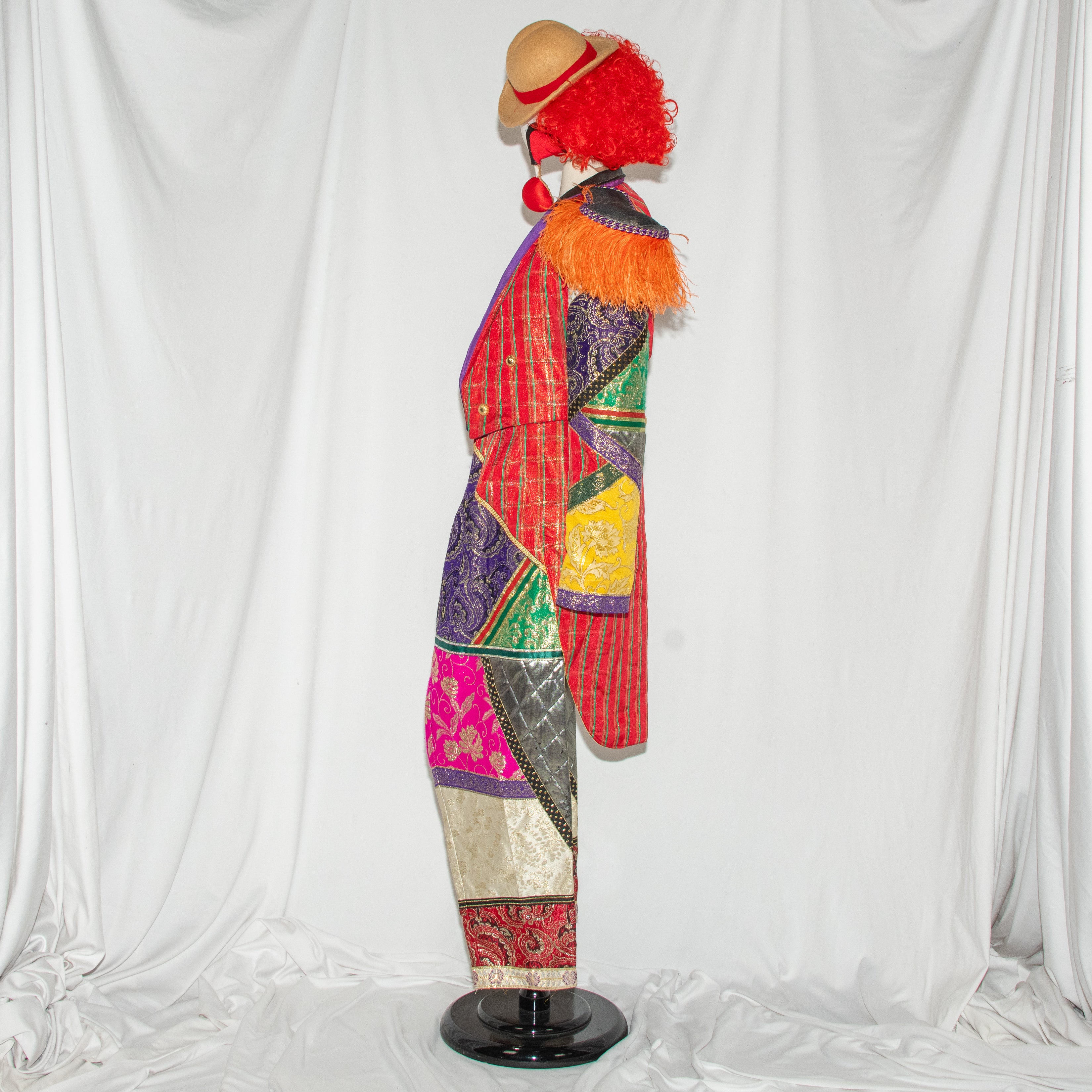 Patchwork Ringleader Clown Costume Circus Master Edition