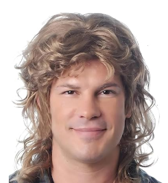 Hipster Mullet Wig