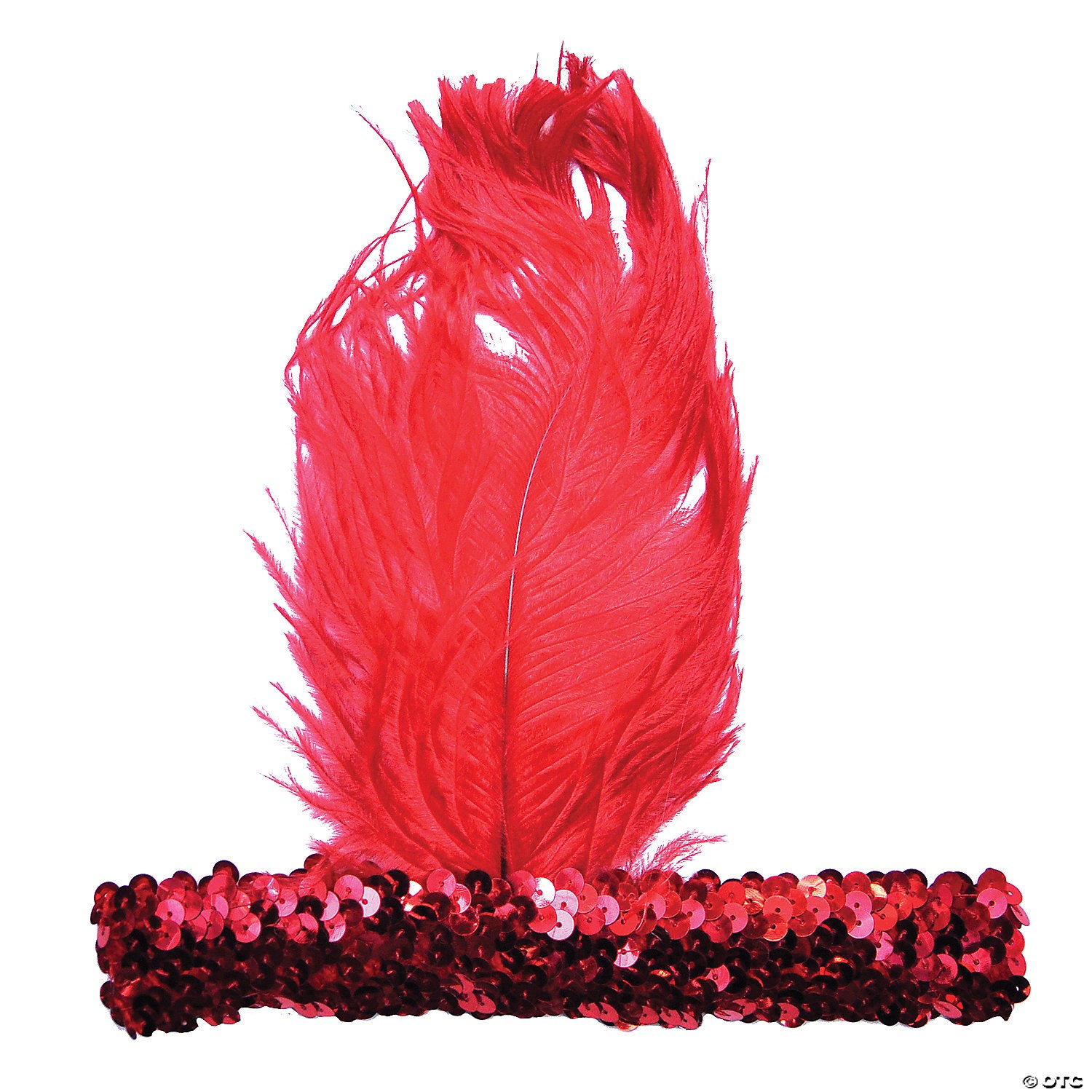 20's Flapper Headband - Red