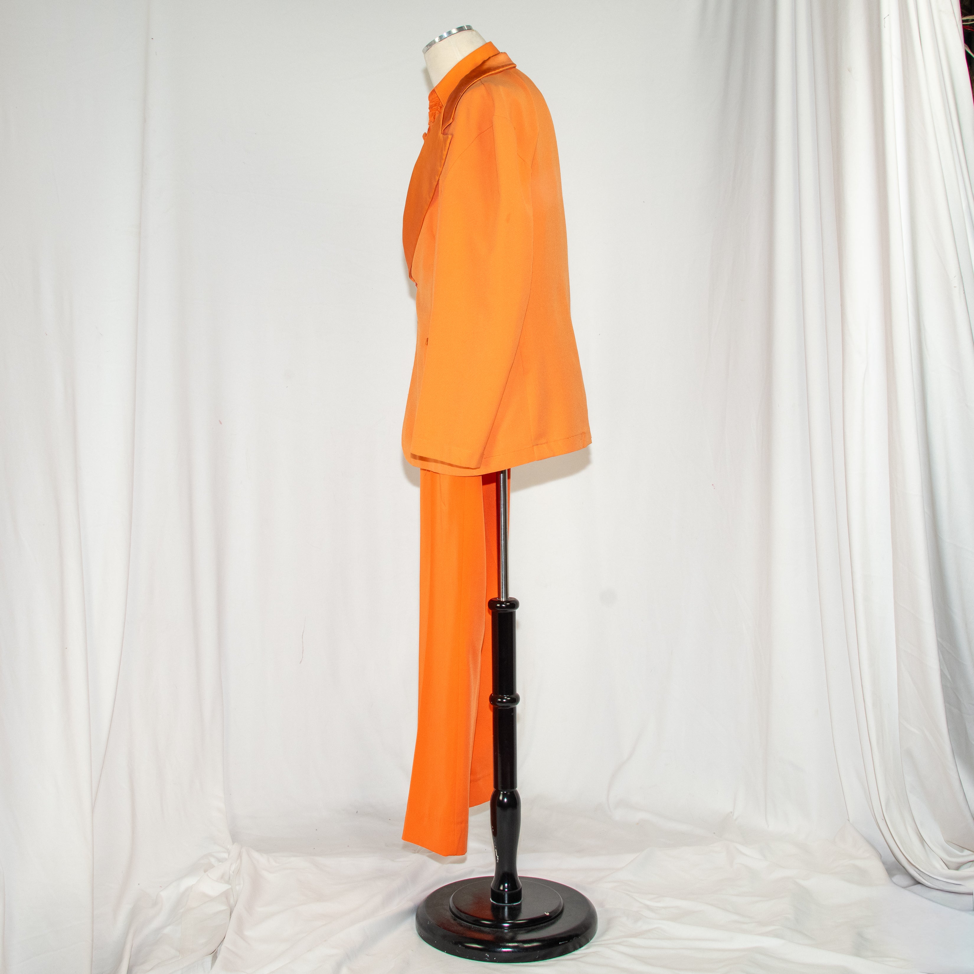 Retro Orange Ruffle Tux 3-Piece Set