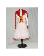 Patriotic Ringmaster Costume with Sequined Red Jacket
