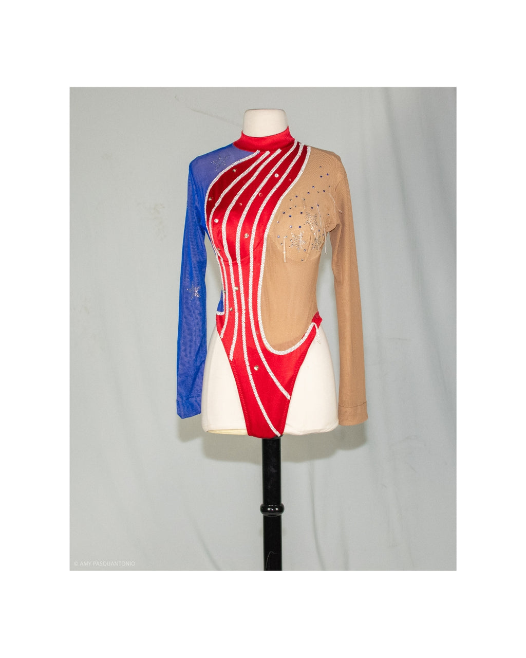 Patriotic Rhinestone Performance Leotard