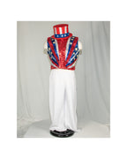 Uncle Sam Sequined Patriotic Vest Costume