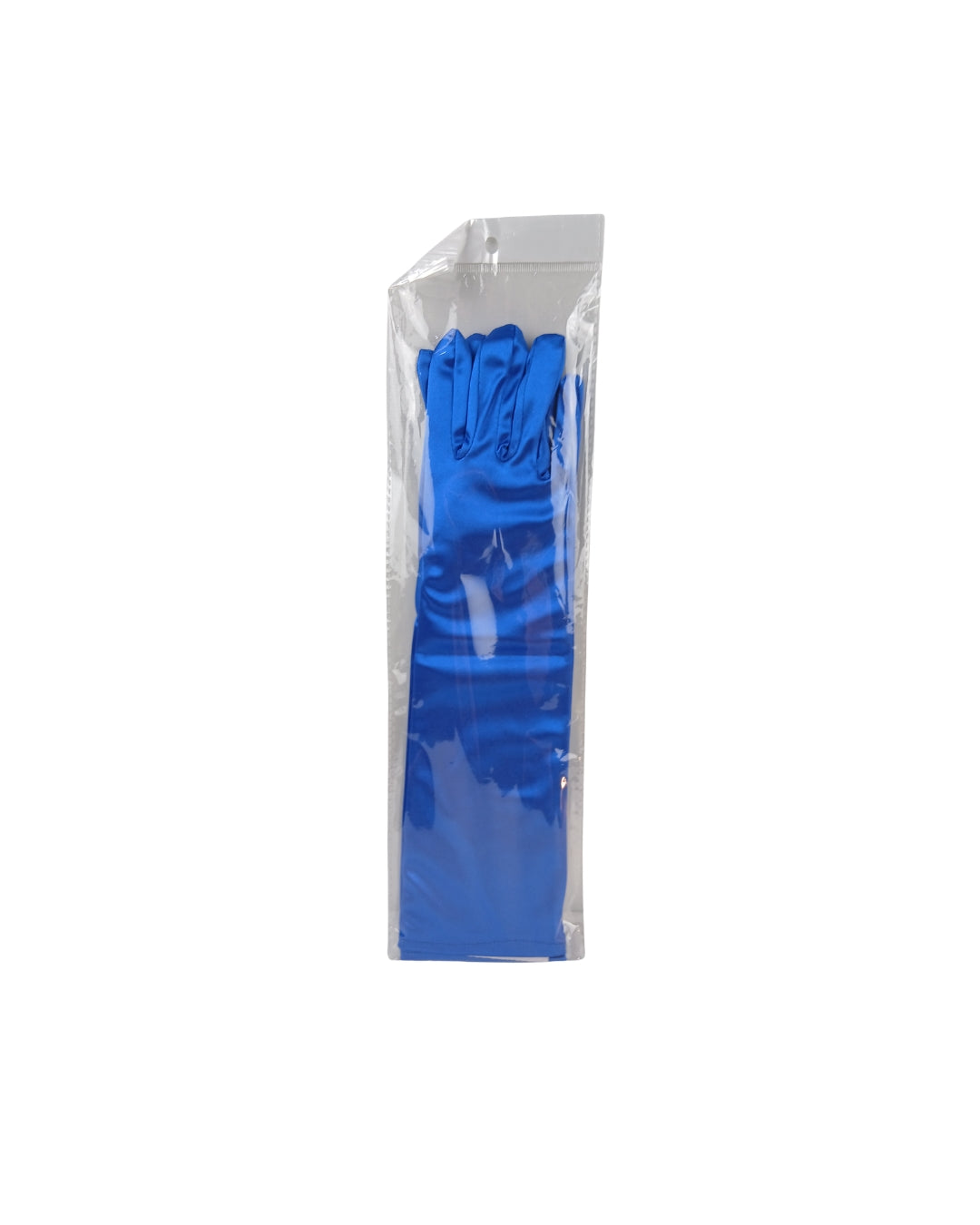 Royal Blue Satin Opera Gloves – Long Formal Costume Accessory Pair