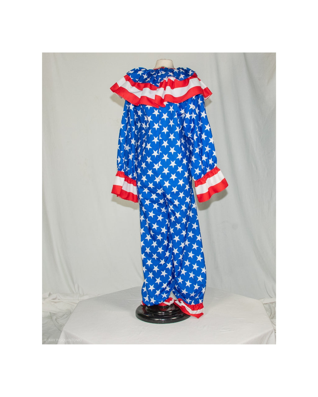 Patriotic Stars & Stripes Clown Jumpsuit