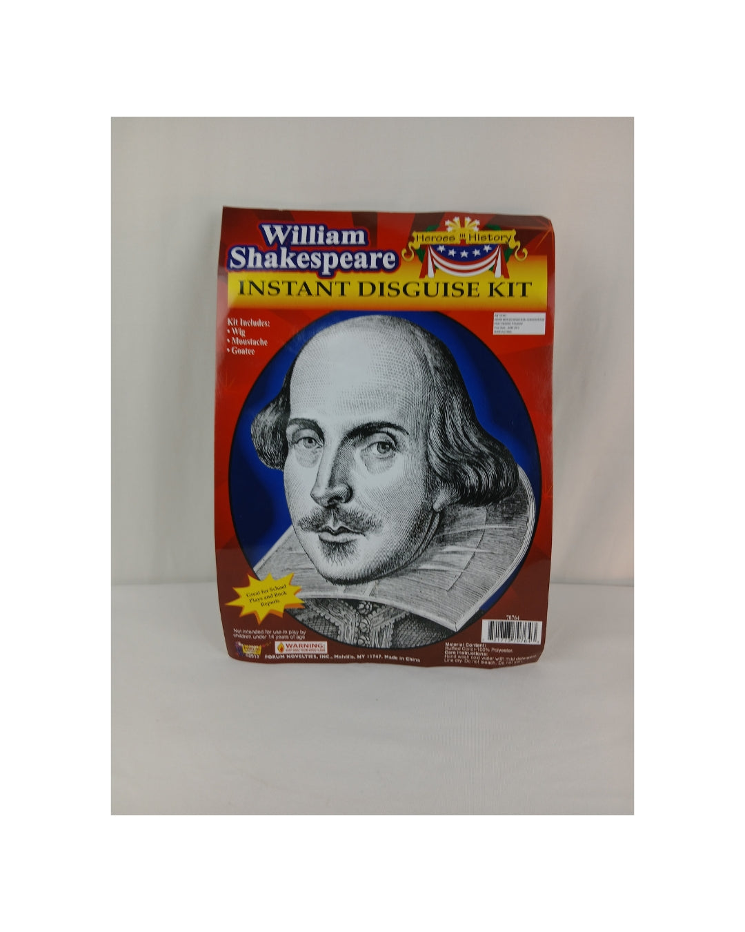 William Shakespeare Disguise Kit - Heroes in History Costume Set