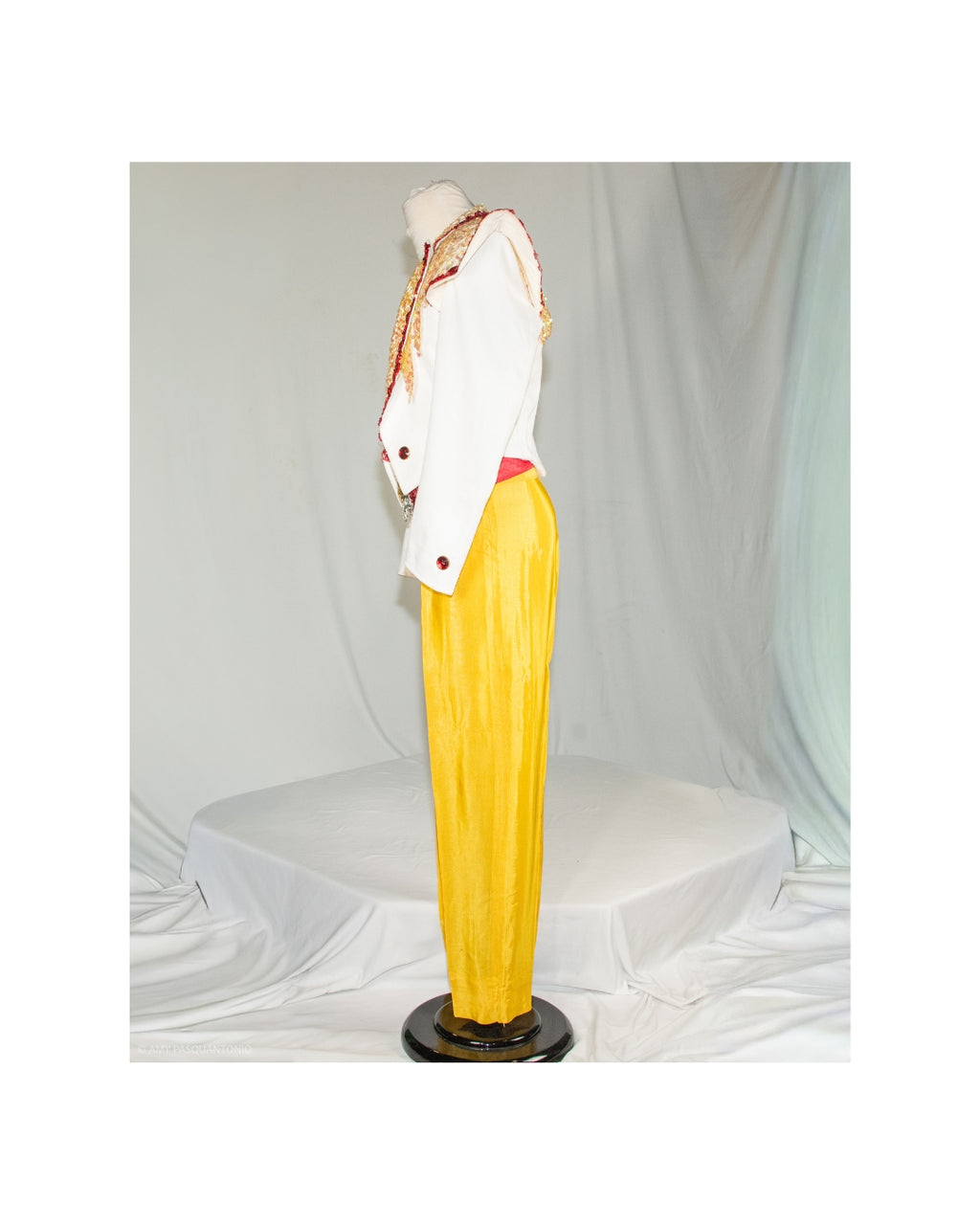 Sequined Ringmaster Costume with Yellow Trousers