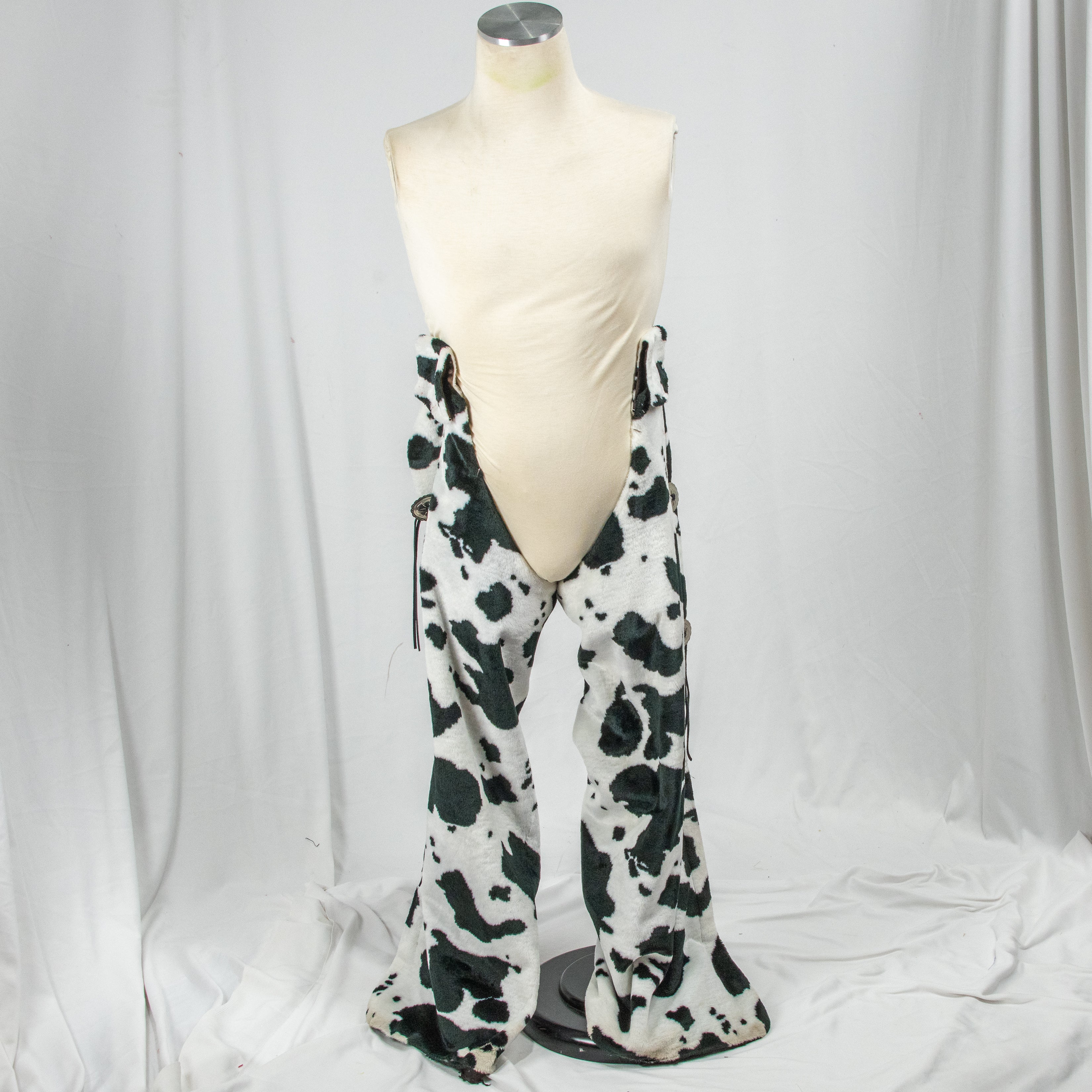 Faux Cowhide Cowboy Chaps - Western Rodeo