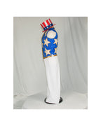 Uncle Sam Stars & Stripes Sequined Vest Costume