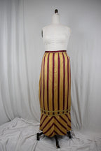 Victorian Striped Floor Length Skirt
