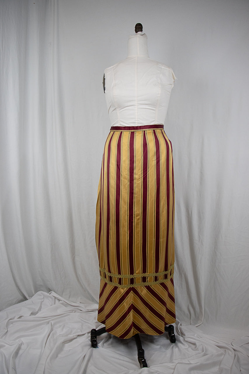 Victorian Striped Floor Length Skirt