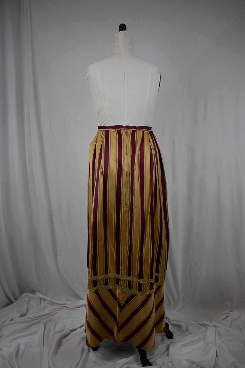 Victorian Striped Floor Length Skirt