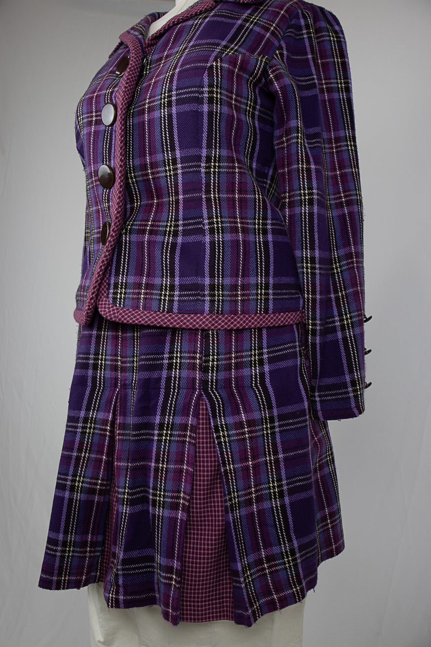 90's Clueless Plaid Suit Set