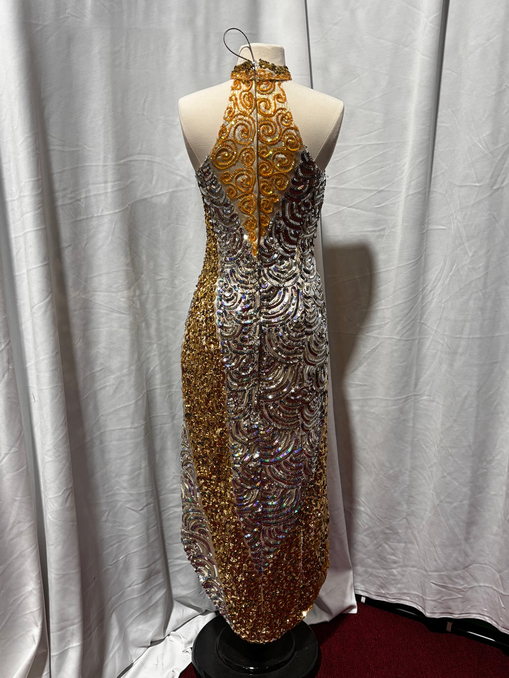 Silver/Gold NYE Evening Gown