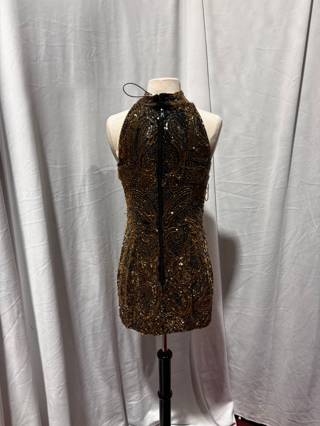 nye dress gold NYE Gold Long Beaded Dress by Oh Polly