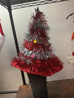 Tinsel Christmas Tree Hat
