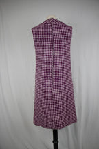 1960s Woven Violet A-Line Dress