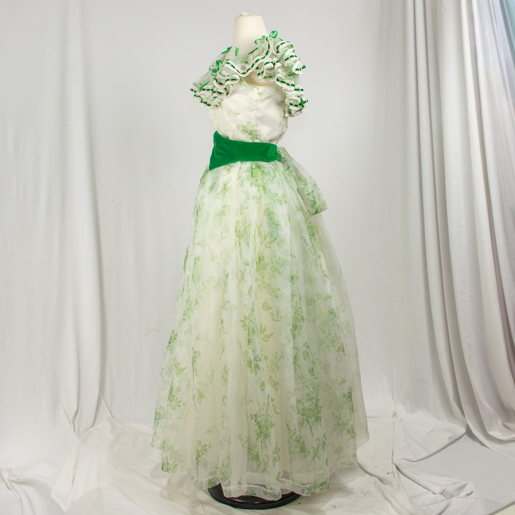 scarlett ohara green curtain dress REPOST @lostinvintagefashion