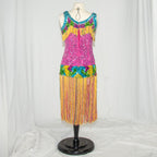 Mardi Gras Sequins Fringe Flapper Dress