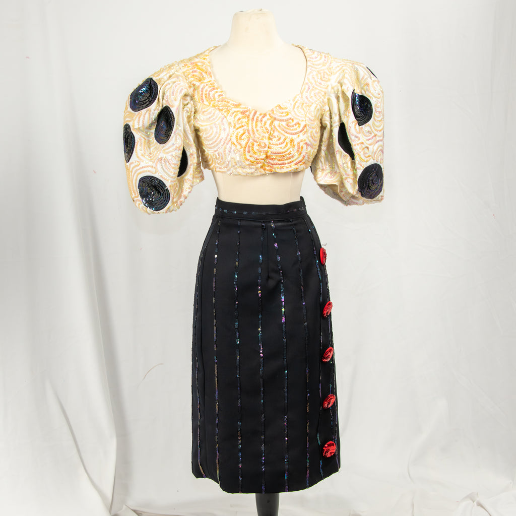 Working Girl Power Blouse and Skirt Set