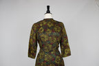 1970s Green Chiffon Dress