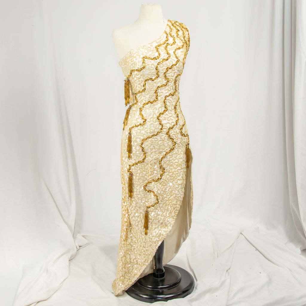 Red Carpet Sequin Evening Gown