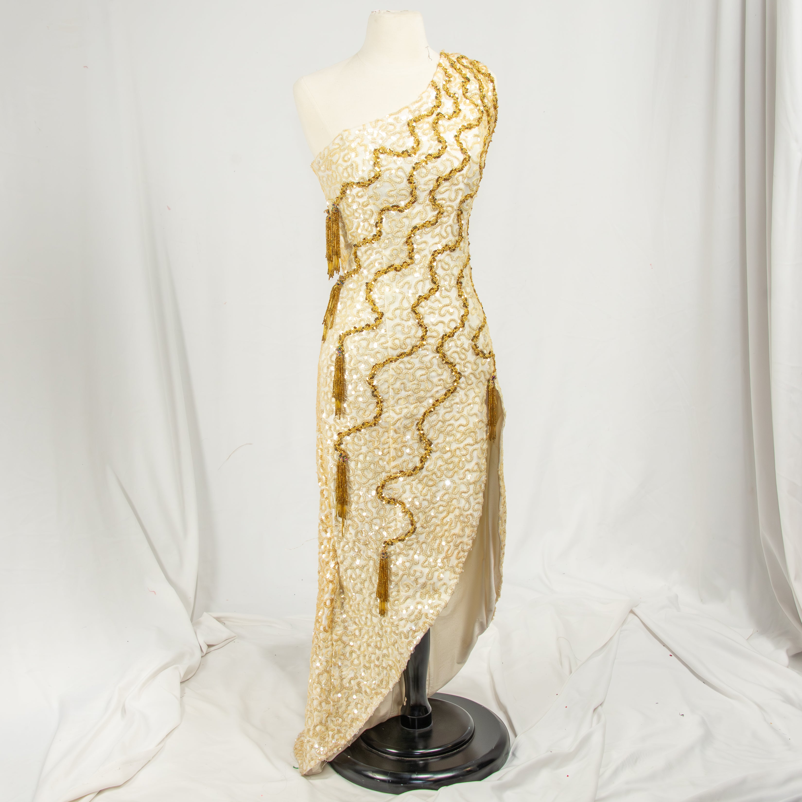 Red Carpet Sequin Evening Gown
