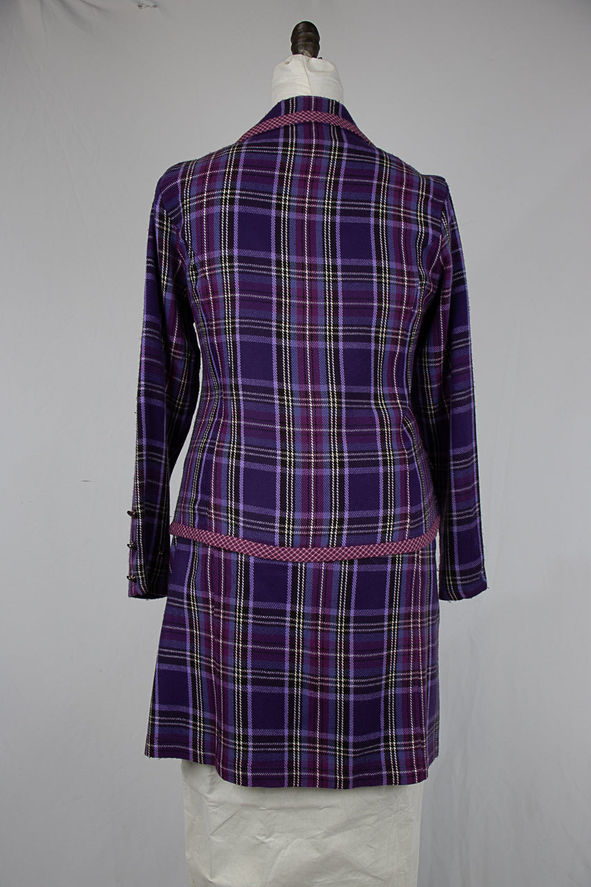 90's Clueless Plaid Suit Set