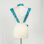 Blue & White Glitter Sailor Vest with Arm Cuffs