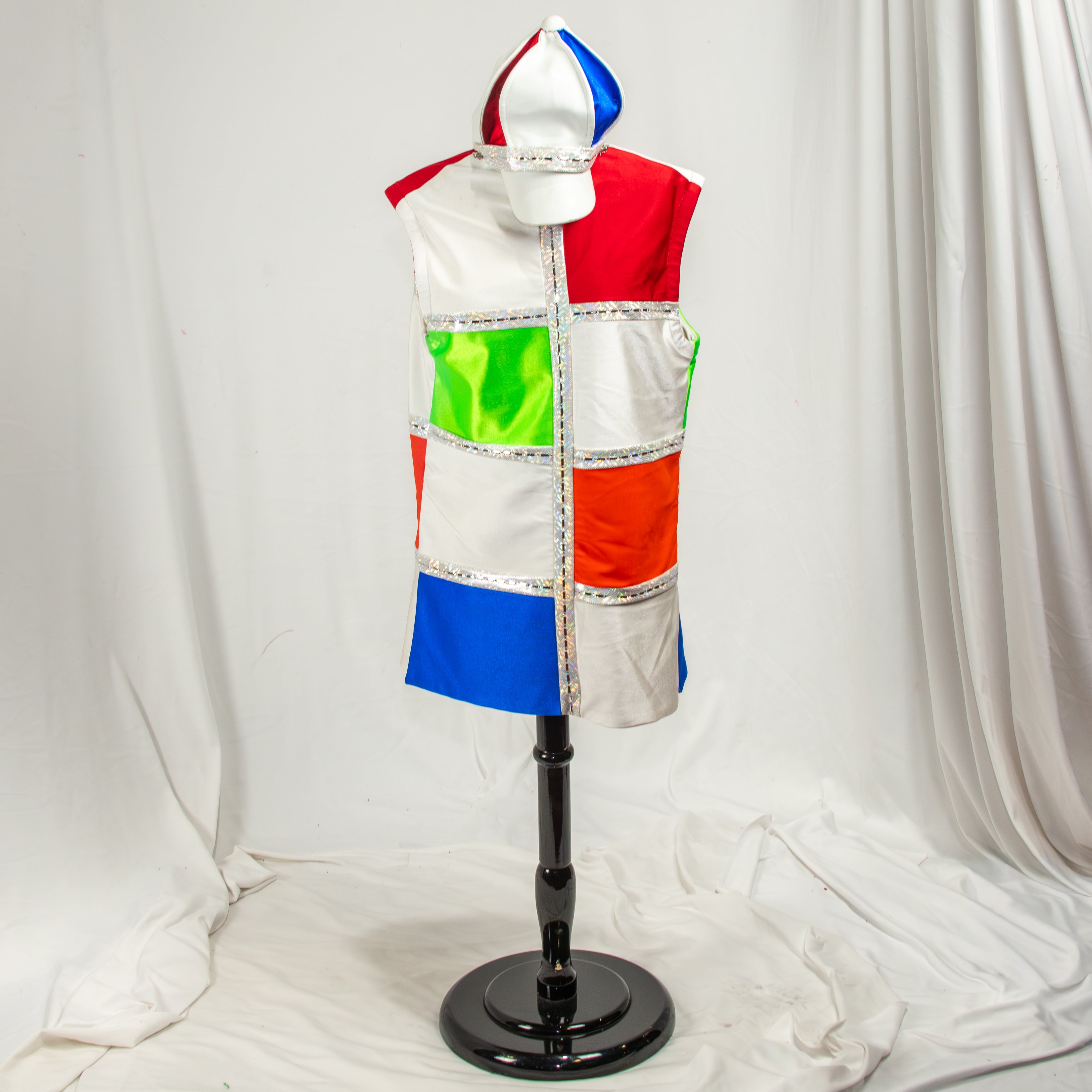 Mod Girl Colorblock Dress with Hat