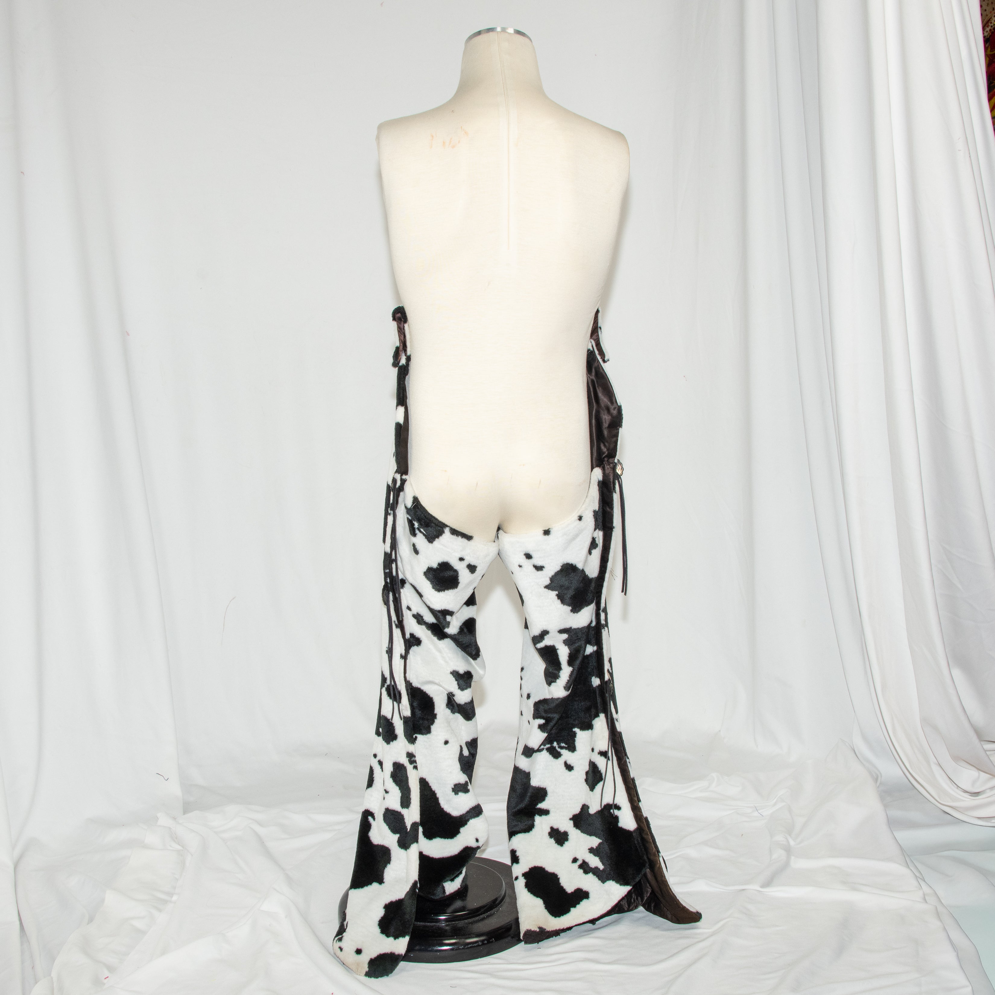 Faux Cowhide Cowboy Chaps - Western Rodeo