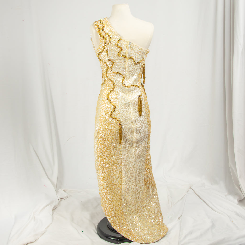 Red Carpet Sequin Evening Gown