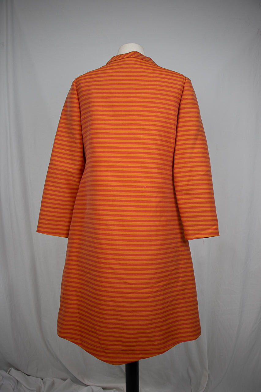 1960s Pale Orange Striped London Fog Jacket