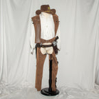 Howdy Cowboy Western Costume with Faux Suede Chaps